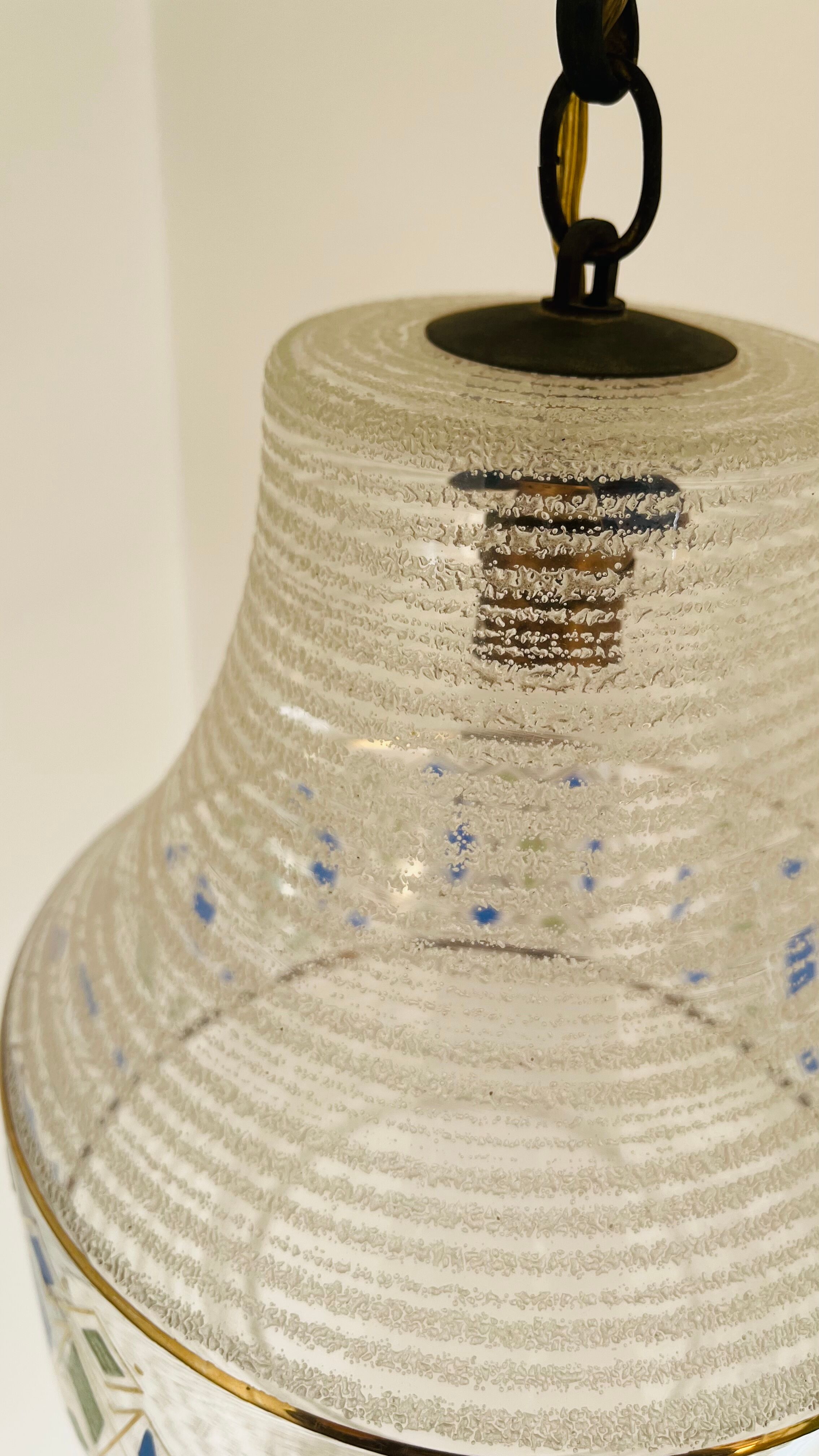 Vintage granite glass pendant lamp