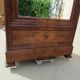 Mahogany one-piece ice cream cupboard cabinet