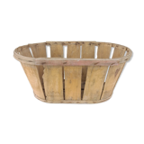 Old brocante wooden grape basket
