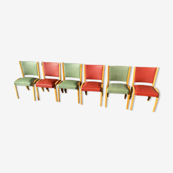 Set de chaises steiner bow wood