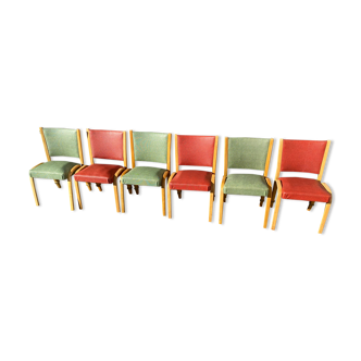 Set of chairs steiner bow wood