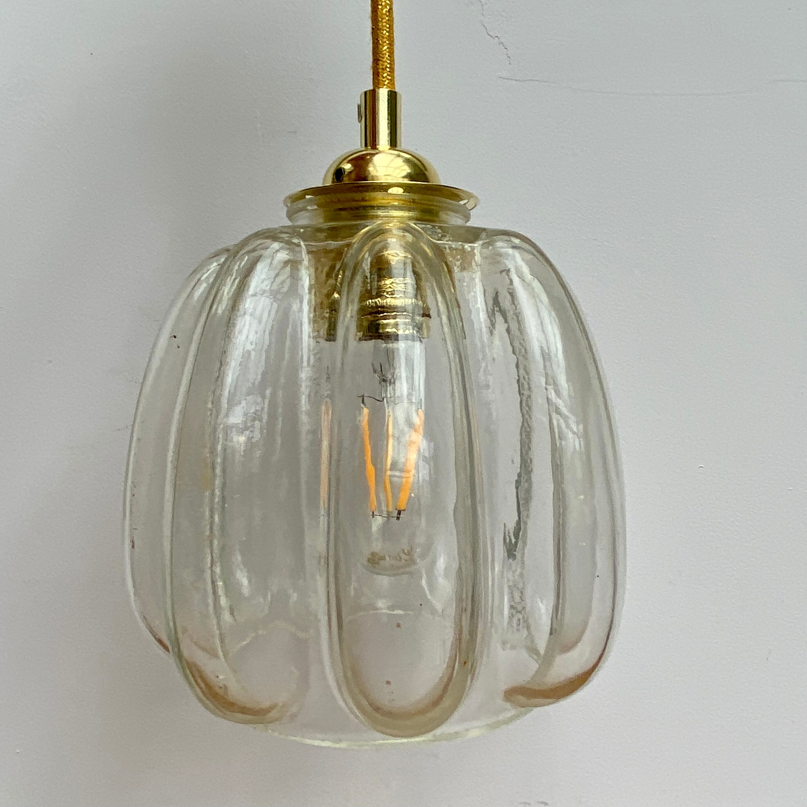 Vintage glass tulip walker