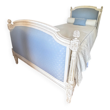 Lit ancien de style Louis XVI restauré – 80 x 190 cm