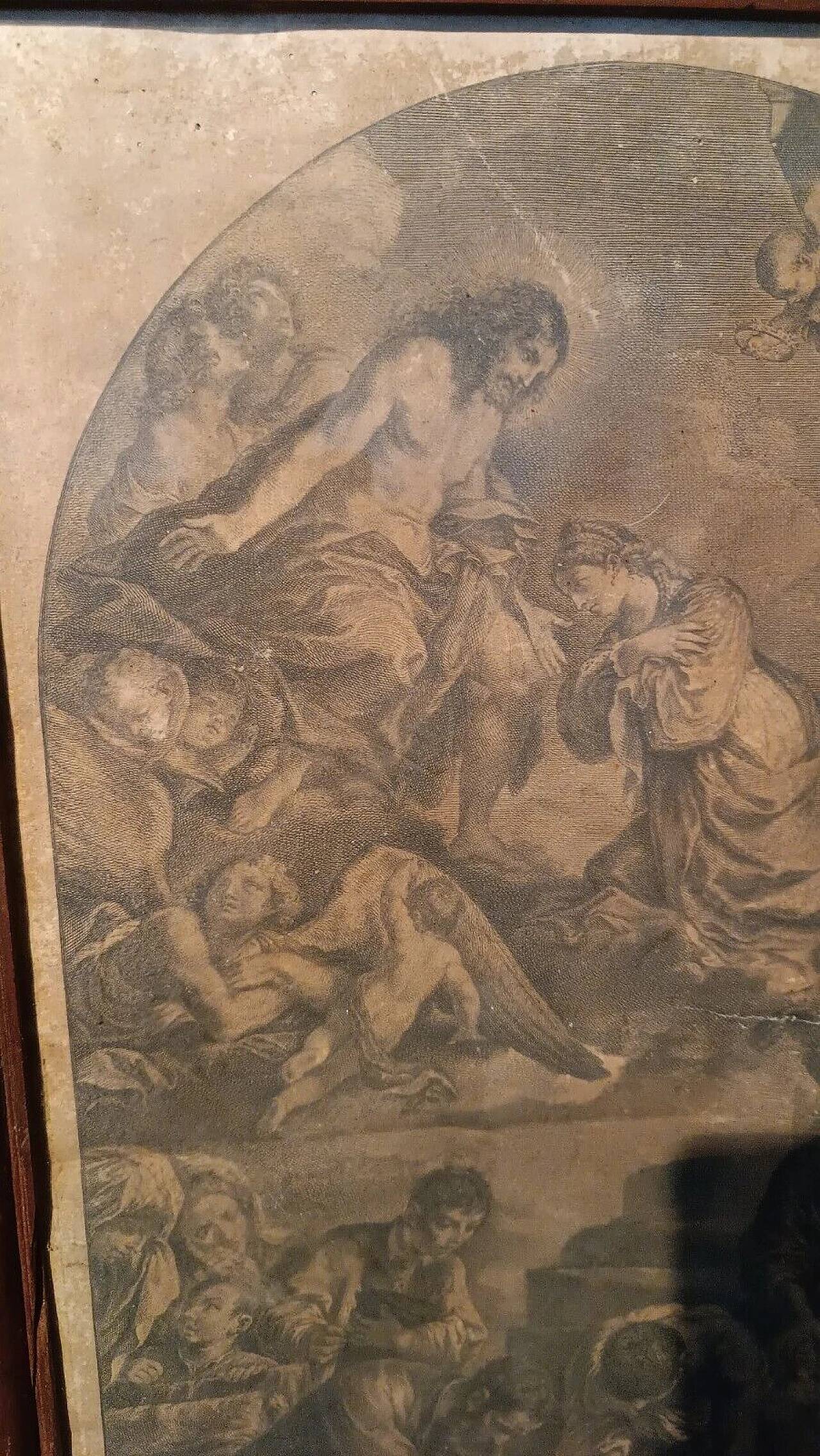 Jacob Frey, Saint Petronilla, engraving, 1731