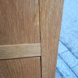Asymmetrical wardrobe light oak 1950
