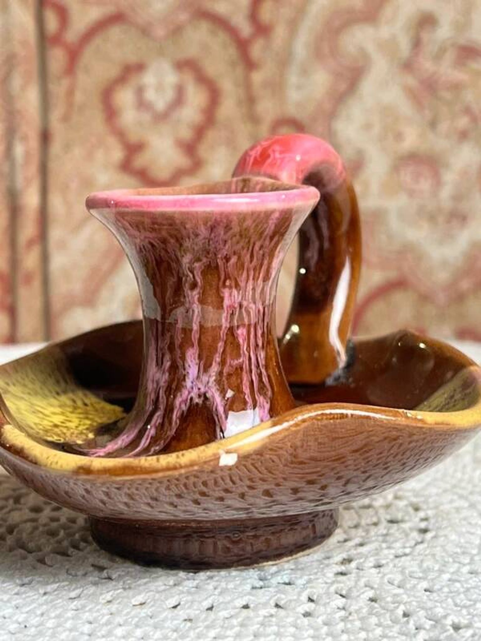 Vallauris ceramic hand candle holder