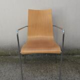 Series of 6 design armchairs 1980