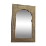 Oriental brass mirror