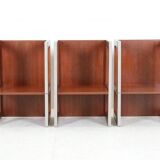 Set of 3 teak convertible children's chairs / stools / side tables, 1960s