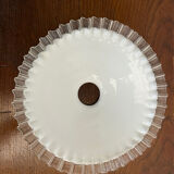 Vintage white opaline suspension