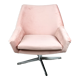 Pink swivel armchair, 1980s