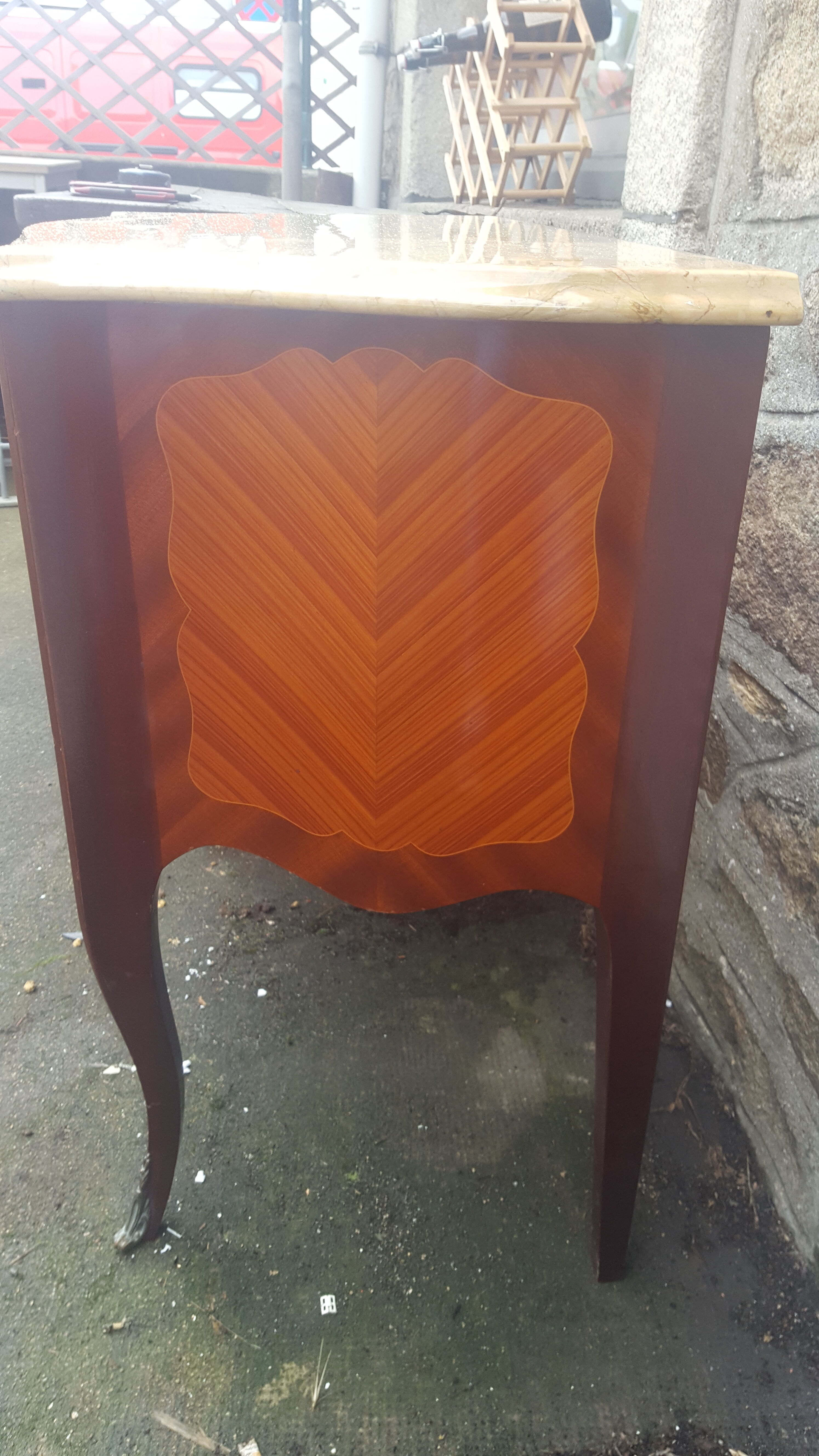 Marble chest of drawers