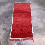 Tapis Marocain Beni M'Guild rouge - 223 x 113 cm
