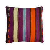 Vintage turkish kilim cushion cover , 40 x 40 cm