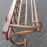 Coat rack bistro curved wood early twentieth century