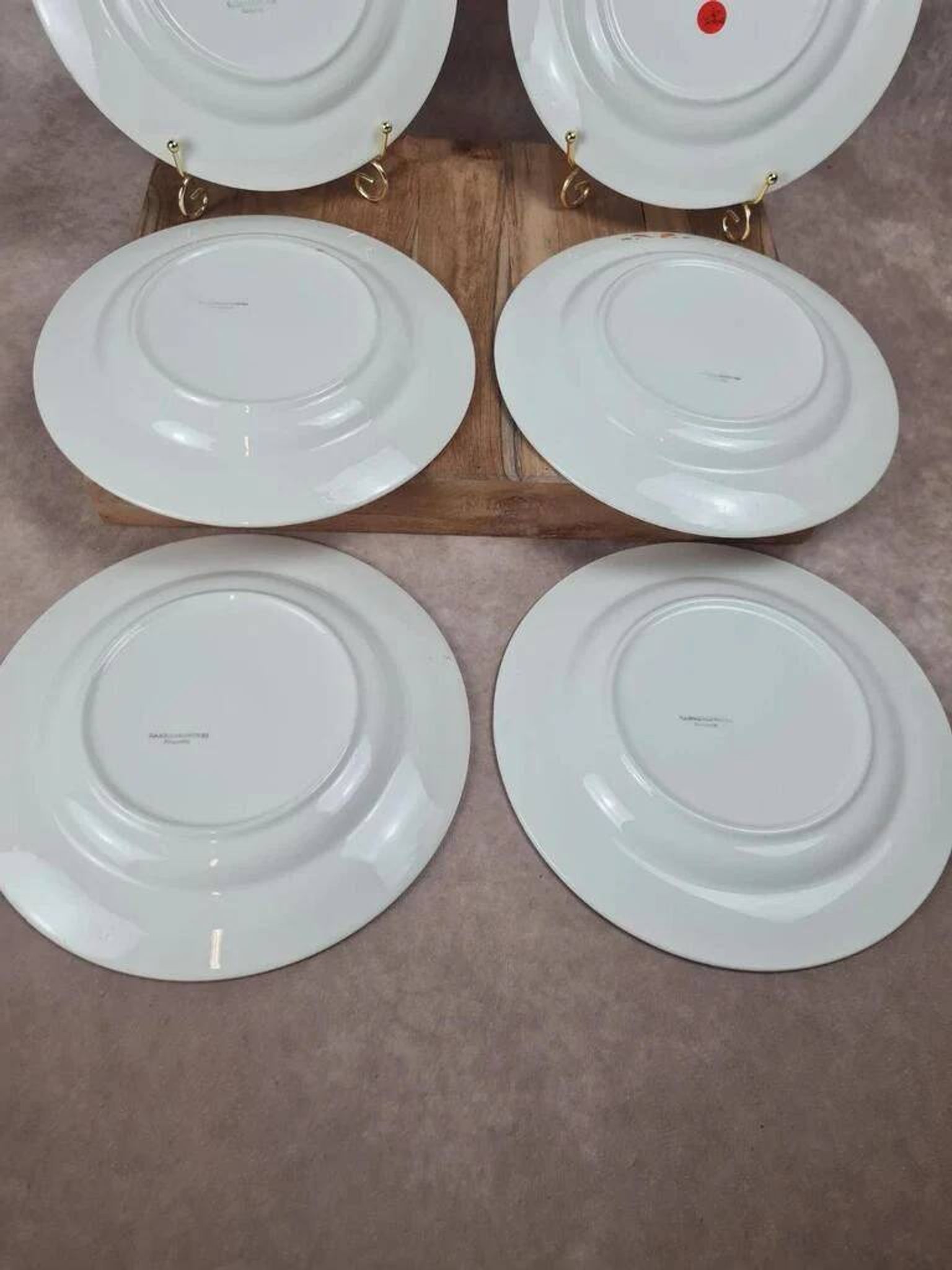 Set of 6 semi-deep plates Sarreguemines