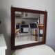 Scandinavian mirror 57-57 50s in solid teak