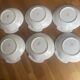 Elegant set of 6 dessert or starter plates in glazed earthenware.