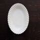 Vintage oval serving dish in twisted white porcelain by Limoges Haviland