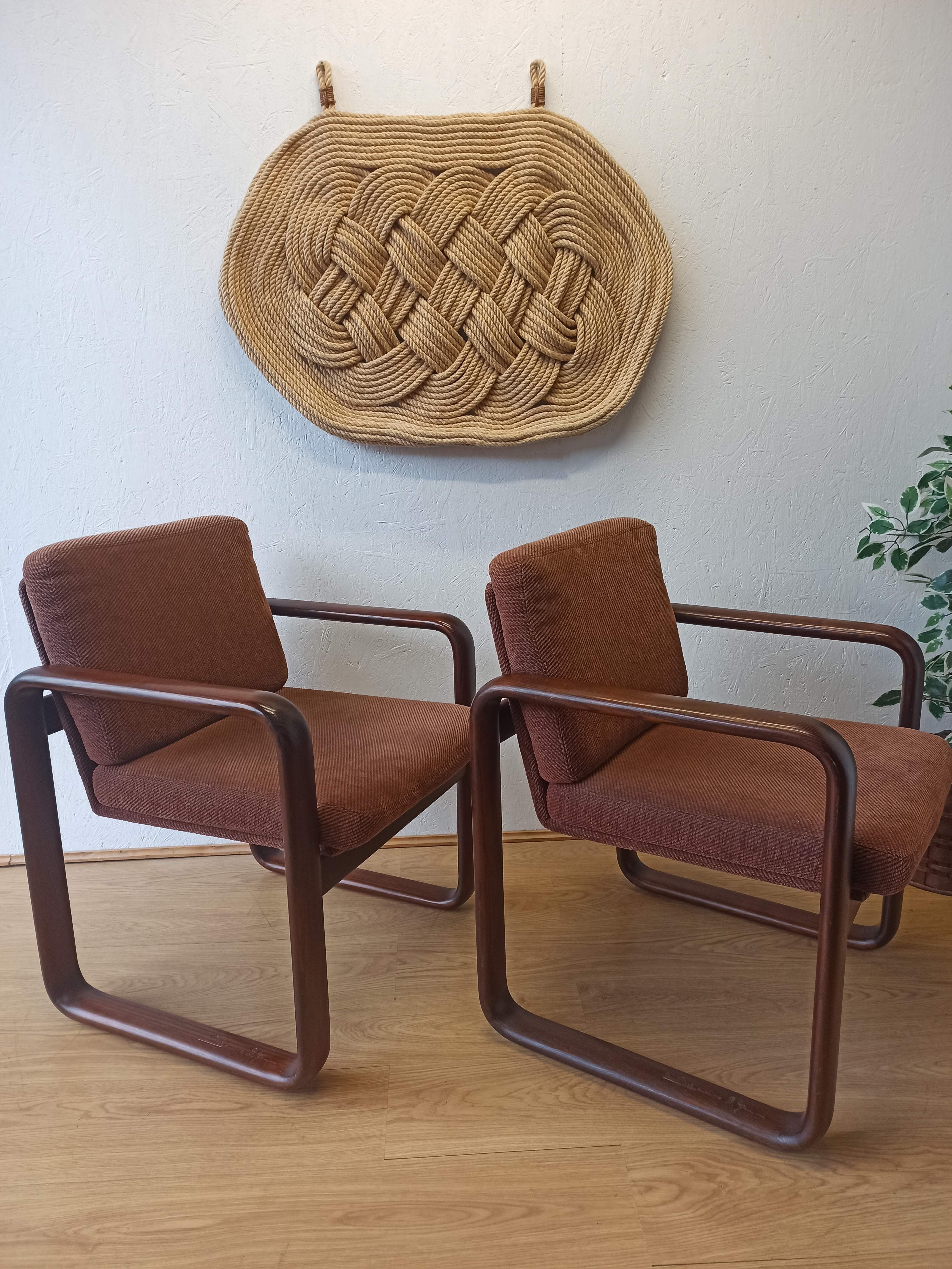 2 armchairs, B. Vogtherr for Rosenthal, 1970s