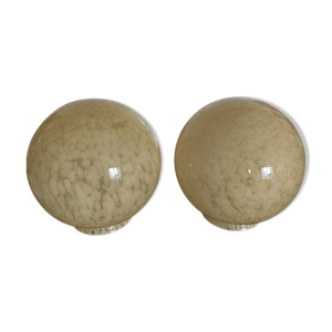 2 globes suspension vintage
