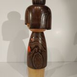 Kokeshi doll workshop Usaburo Okamoto (1917-2009). Around 1960/70