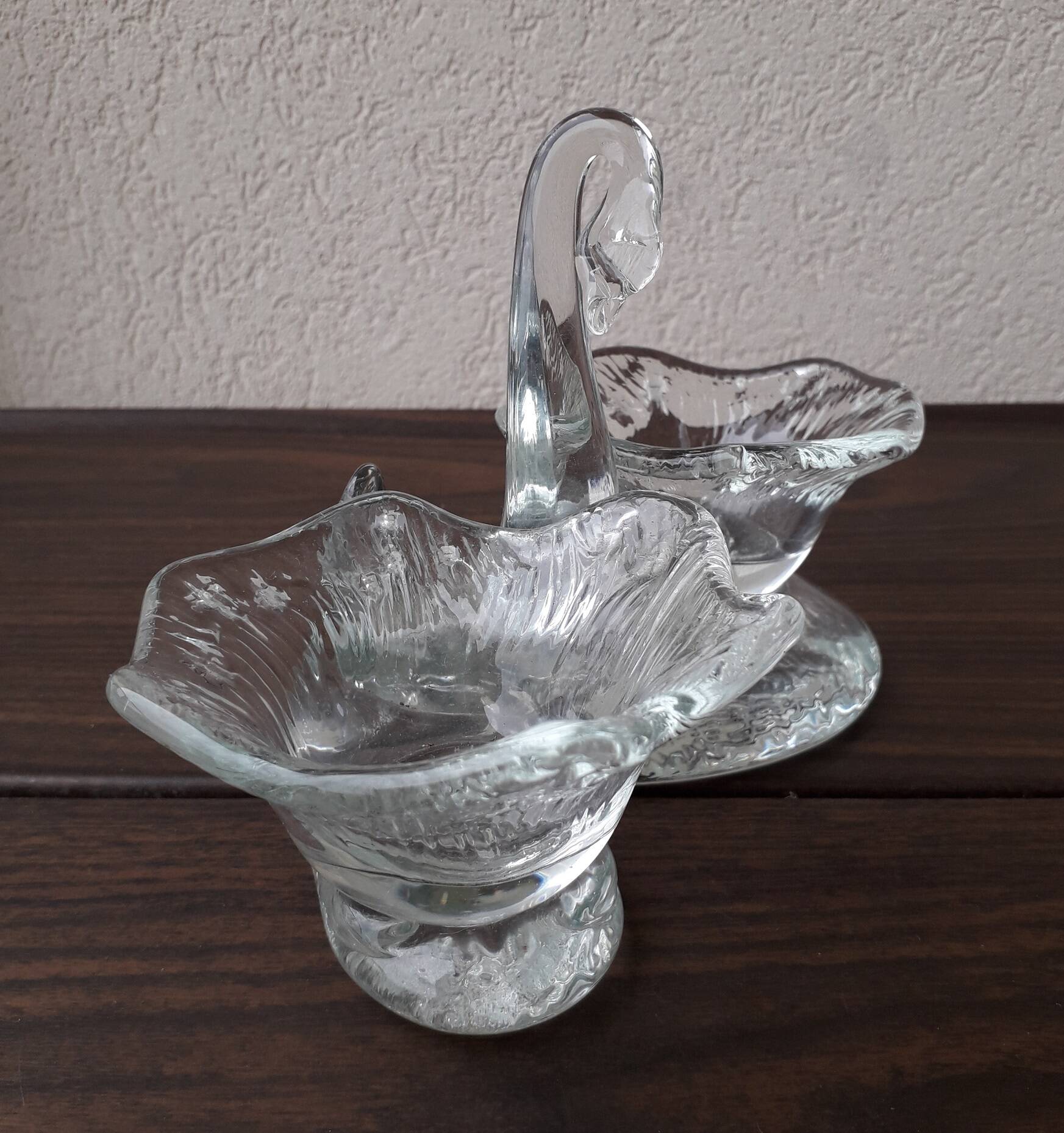 Blown glass salt cellar