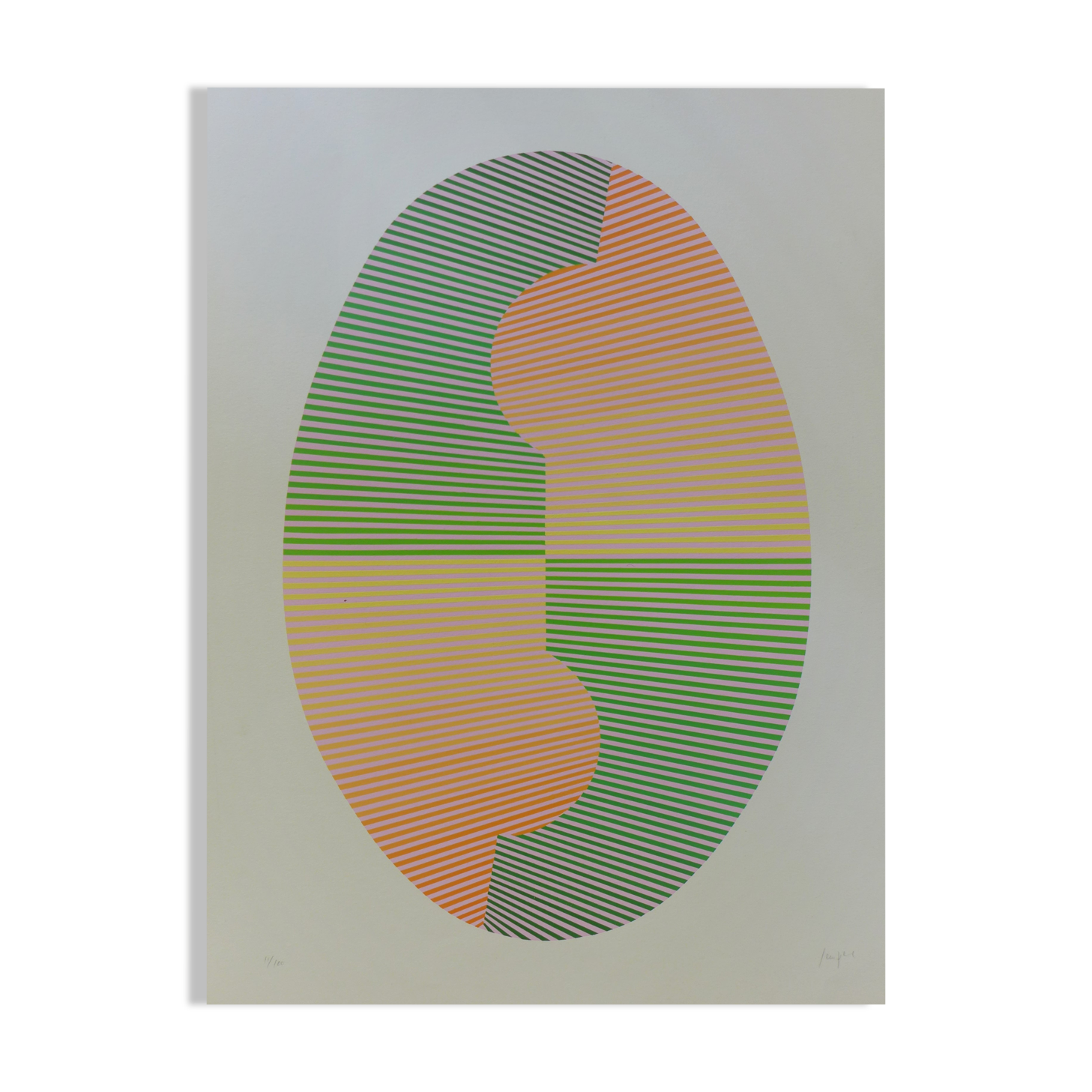 Original silkscreen print signed Eusebio Sempere, Se14, 1974