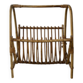 Vintage bamboo magazine rack