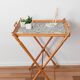Wooden tray table, folding, vintage, side table