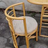 Rattan set, 1980s