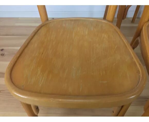 4 vintage bistro chairs 60s