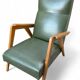 Fauteuil scandinave pieds compas