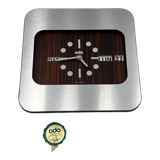 Space age clock calendar by odo france, 70s