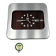 Space age clock calendar by odo france, 70s