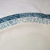 Oval dish of the pottery of Choisy le Roi, terre de fer