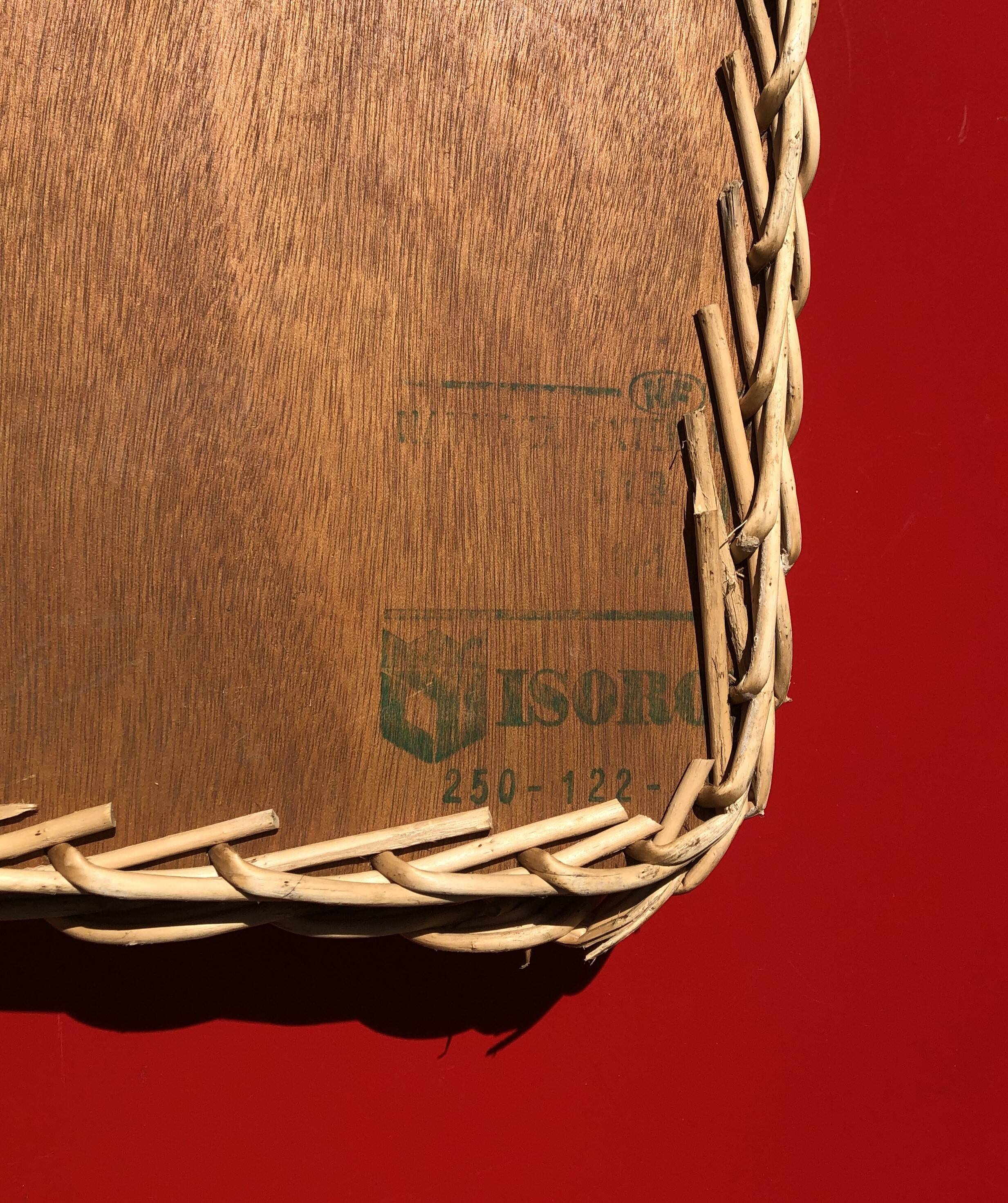 rattan orangeade tray