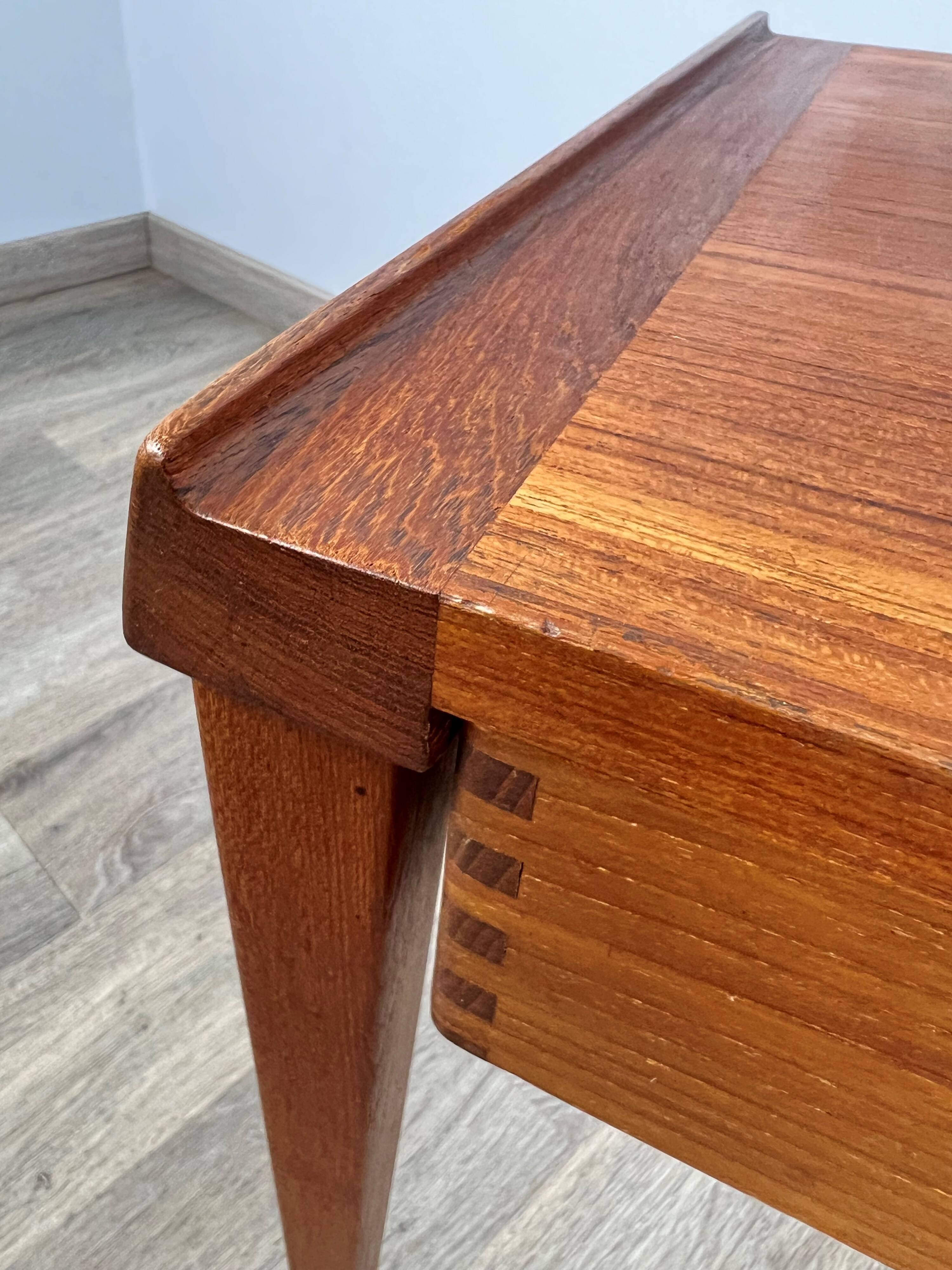 Scandinavian teak sewing table