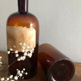 Anciens flacons de pharmacie verre brun