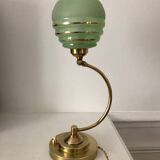 Old art deco brass lamp