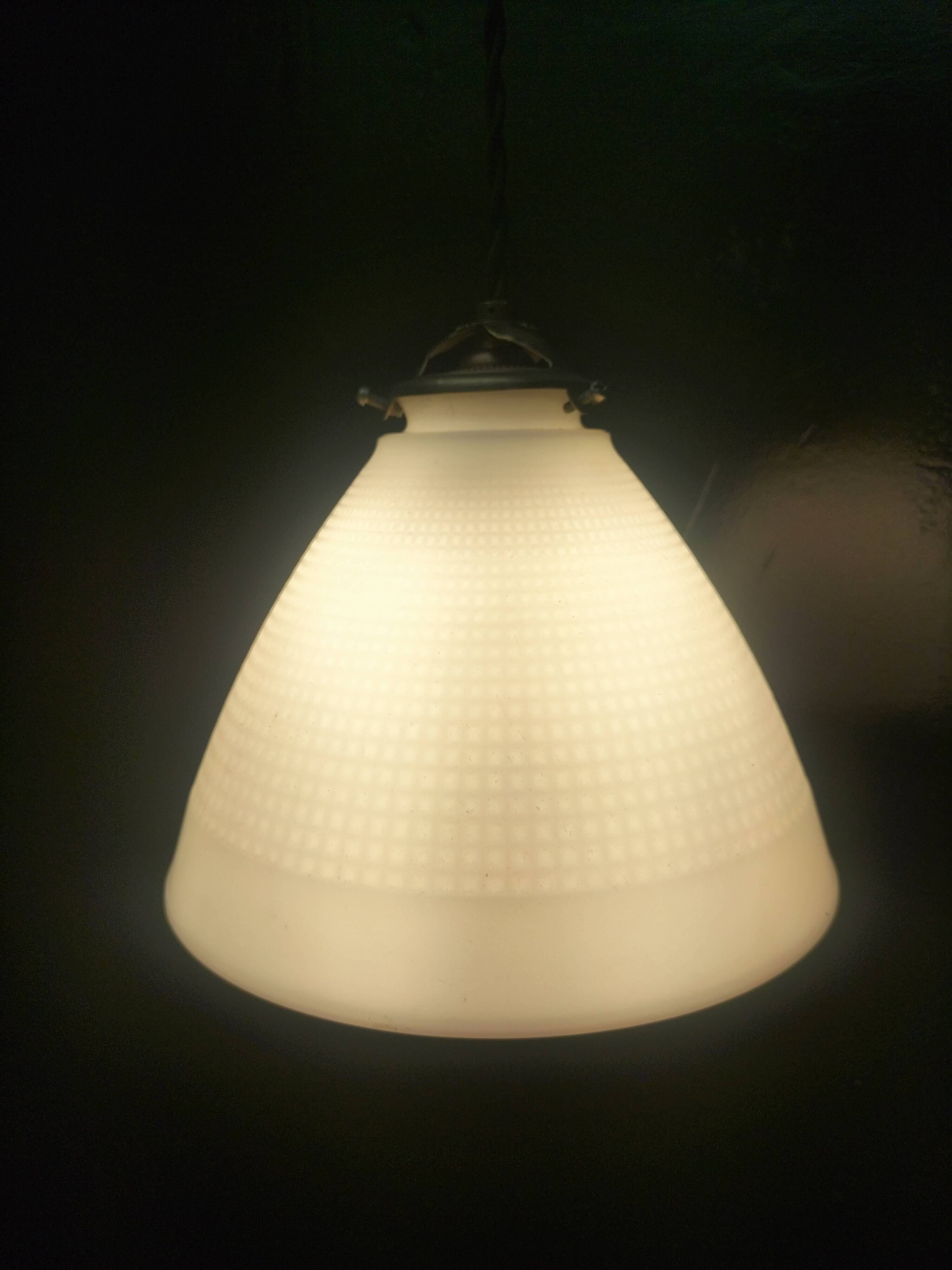 Opaline pendant light