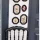 Photo frame old black wood