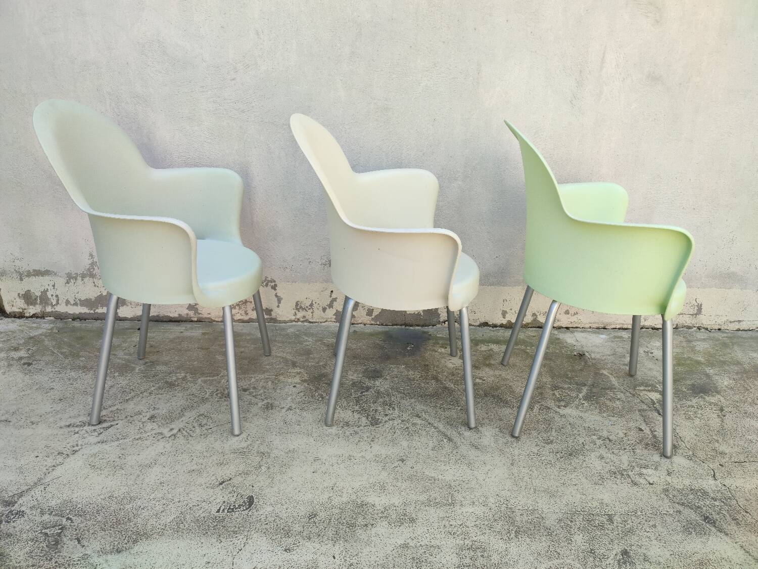 3 Sintesi designer armchairs, gogo model
