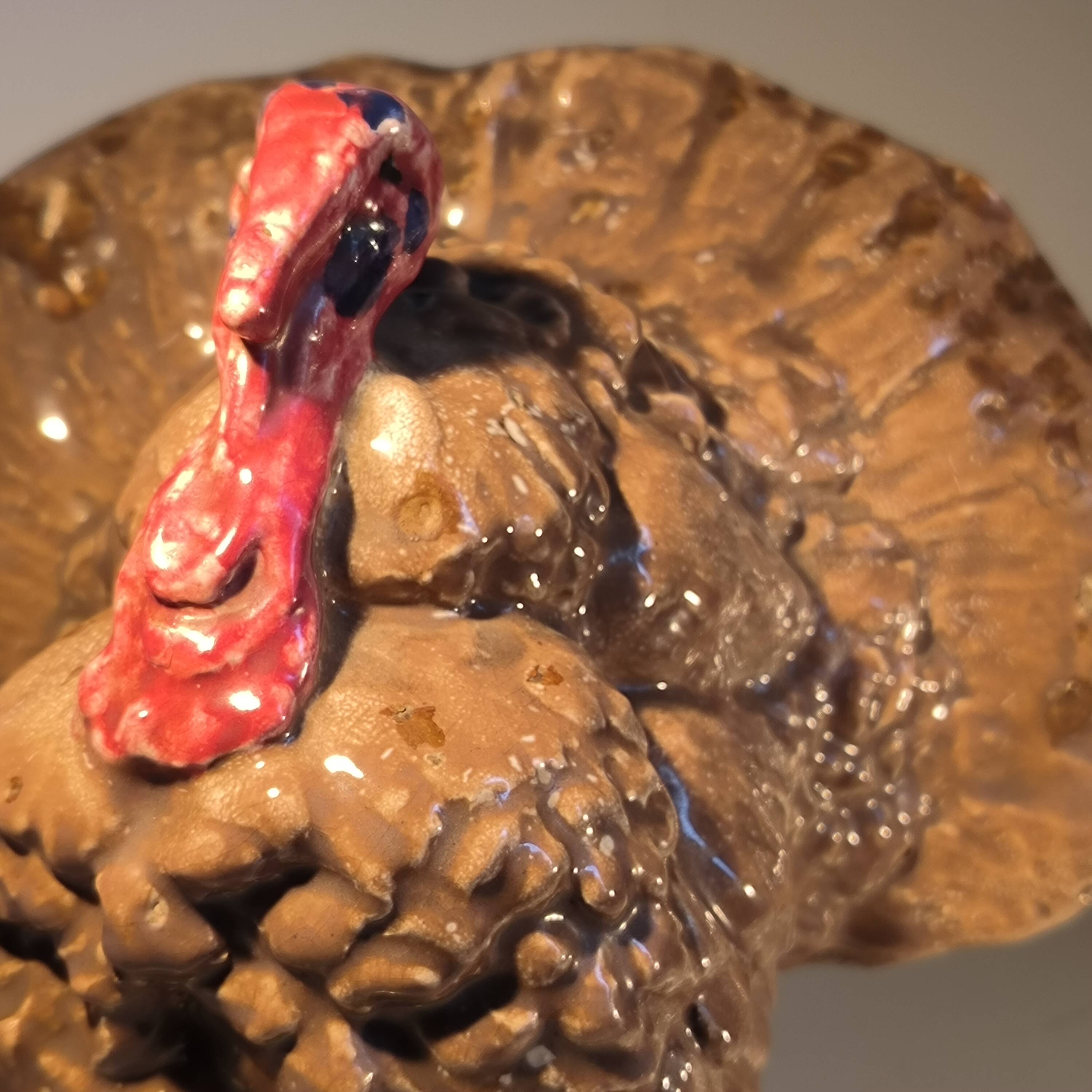 Domien ingels for ceramaes 'turkey' rare polychrome animal sculpture c