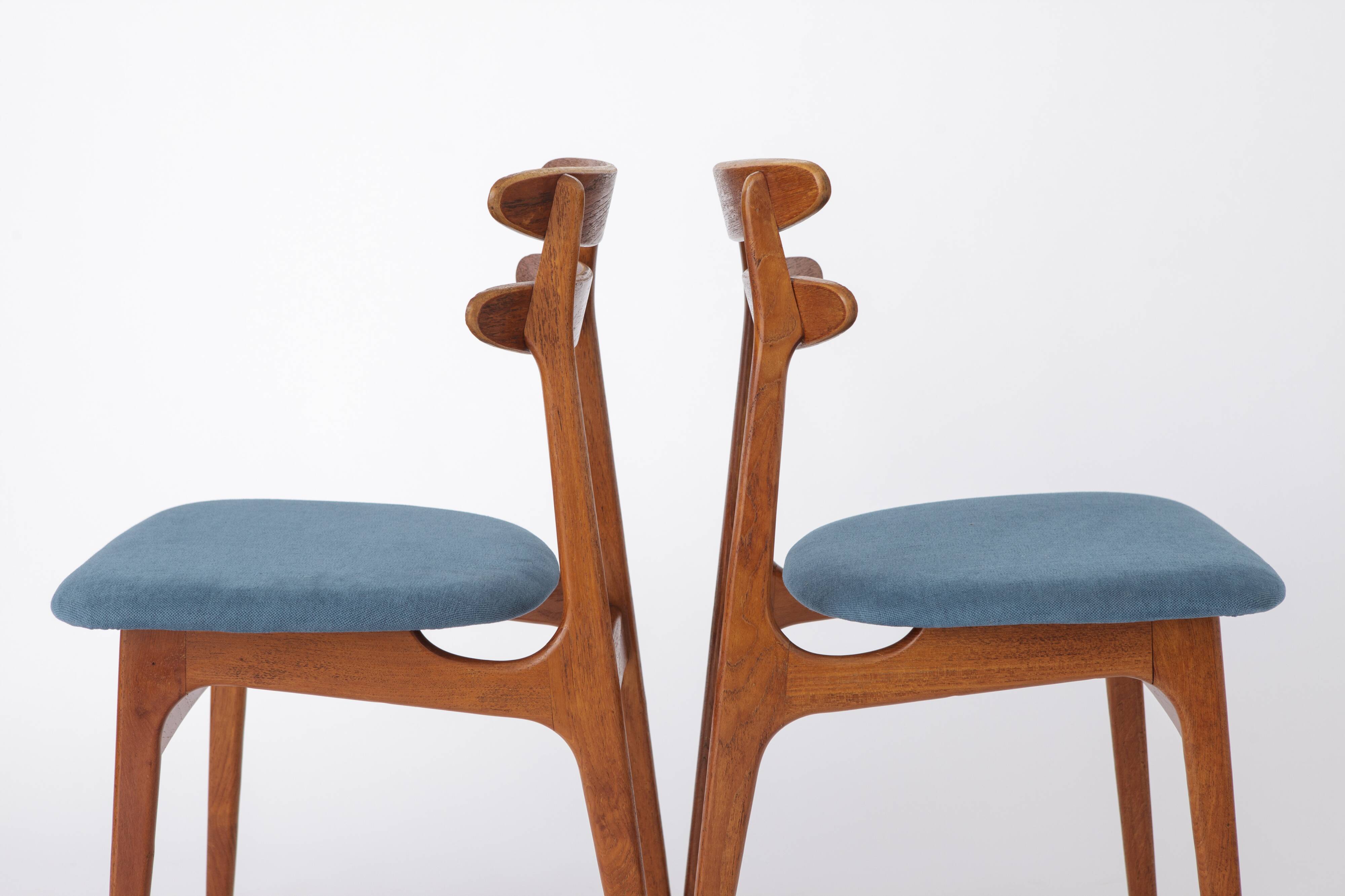2 chaises vintage 1960 en teck danois