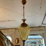 Amber pineapple chandelier from the 70s