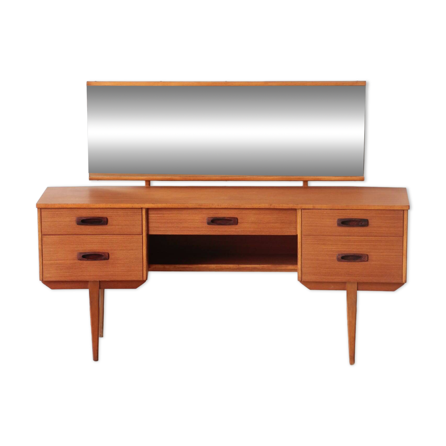 Vintage English Teak Dressing Table – Limelight Furniture – 1960s