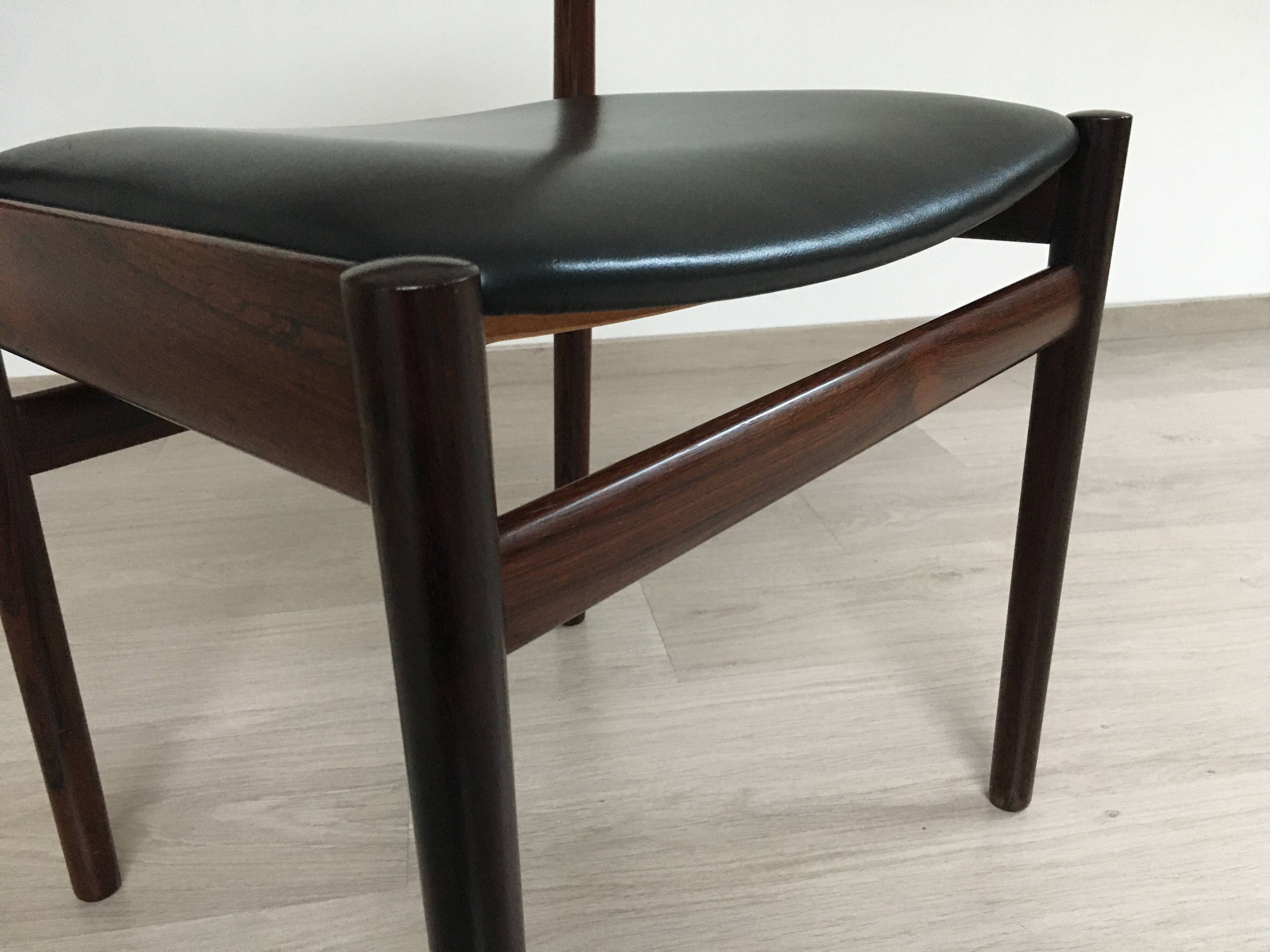 Chaise scandinave  Nørgaard Mobelfabrik Rodding Denmark 1960
