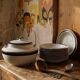 Vintage soup service from the 70s-80s Arabia Finland Reimari by Inkeri Leivo.