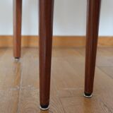 Pair of Scandinavian chairs skaï/teak